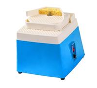 Hisxrcal Máquina de Vidrio Máquina de Pulverización para Vidrio Máquina Eléctrica Portátil Mini Herramienta de Bricolaje Cerámica con Mesa de Trabajo Doble Ade, Azul