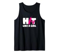 Hit Like A Girl Artes Marciales Kickboxer Kickboxing Camiseta sin Mangas