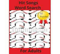 Hit Songs Word Search For Adults: Popular Music Word Search For Adults (Popular Music, Movies and Television Shows Word Search)