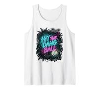 Hit The Dang Ball Béisbol Tropical Vibes Camiseta sin Mangas