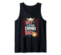 Hit The Dang Ball Viaje Béisbol Días de Juego Dugout Chistes Camiseta sin Mangas