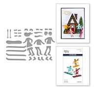 Hit The Slopes - Troqueles grabados de la colección Ski-Son's Greetings de Simon Hurley