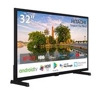 Hitachi 32HAE2351E Android Smart TV 32 Pulgadas, Alta definición, HDR10, Bluetooth, Google Play, Chromecast Integrado, Compatible con Google Assistant TDT y satélite