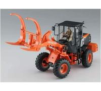 Hitachi Wheel Loader Zw100-6 Log Garra 1 :3 5 Plástico Modelo Kit Hasegawa