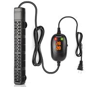 HiTauing Calentador de acuario sumergible de 50 W/100 W/300 W/500 W con protección contra sobretemperatura y apagado automático al dejar agua salada y agua dulce