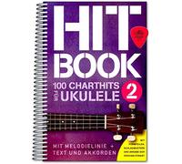 Hitbook 2-100 Chart Hits para ukelele (con textos y precios) - Singbook con púa Dunlop - editorial Bosworth BOE7899 9783865439949