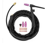 HITBOX Antorcha TIG WP17V 200 A - Pistola SR-17V 4 m, refrigerada por aire, con conector rápido europeo 10-25 mm², compatible Lift TIG