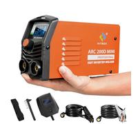 HITBOX ARC200D MINI Compacto Soldador Inverter 2 en 1 SYN Pantalla Digital LCD Soldadura Eletrodo 200 ARC LIFT TIG Máquina de Soldar Inverter, Hot Start, Arc Force