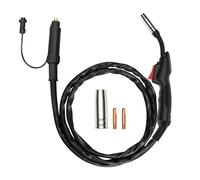 HITBOX MIG MB14AK, manguera de 2,5 m con conector europeo, cable de aluminio recubierto de cobre de 16 mm², enchufe de aviación GX16-04, puntas de contacto de 0,8 mm y 1,0 mm incluidas, accesorios