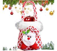 Hitburu Bolsas De Aperitivos Navideños - Decoración del Hogar de Papá Noel Reutilizable con Asa,Bolsas de Golosinas para Fiestas,Para Niños Adultos Familia Amigos Halloween Víspera Fiestas Navideñas