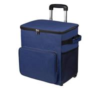 Hitburu con Ruedas, Carrito Enfriador, Carro Térmico con Asa Bolsa Estanca 35L para Viaje Picnic Terraza Exterior Playa Camping
