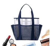 Hitburu de Playa de Malla - Organizador Plegable De Gran Capacidad Con Asas,s Playeras para Mujer,Apta Para Verano, Vacaciones, Viajes, Natación, Camping, Barcos, Picnic, Parques, Piscinas Y Más