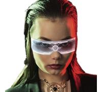 Hitburu Gafas de Sol LED | Gafas de Sol con Luz - Accesorios para Disfraces y Fotos - Halloween Celebracion Reuniones Familiares Adolescentes Adultos