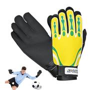 Hitburu Guantes de Portero de Fútbol | 1 Par Guantes de Portero Niños Fútbol,Absorción De Impactos Equipo Entrenamiento Fútbol para Ligas Torneos Partidos