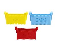 Hitburu Guía de borde de costura | Regla artesanal de costuras 2/3/4 mm - Calibre de costura con bloqueo de puntada de borde de 3 piezas,telas cuellos ropa vestidos bordados zurcidos dobladillos