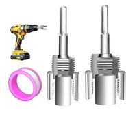 Hitburu Juego Para Roscar Tubos PVC | Roscadora Para Tuberías De 3/4 | Macho Y Hembra De ½ Y ¾ Con Troqueles De Corte Para Reparaciones Domésticas, Tuberías De Agua, Mangueras, Madera, Taladros