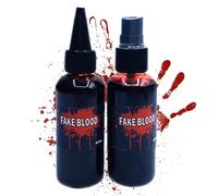 Hitburu Kit De Maquillaje Sangre Falsa | 60ml Sangre Falsa Coagulada para Cosplay y Maquillaje - Disfraces Halloween Para Fiestas Tematicas Terror Teatro Escape Room
