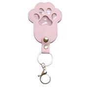 Hitburu Llavero Recogedor de Pelo de Gato | Llaveros Almacenamiento Recuerdo Pelo Mascota - De Piel Sintética Forma De Patita para Mochilas Adultos Adolescentes Escuela Viaje