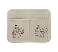 Hitburu Organizador De Cuna, Bolsa De Algodón Para Cochecito Exterior, Bolsa Colgante De Organización Para Cuna Y Cochecito De Guardería Para Pañales Baberos Biberones
