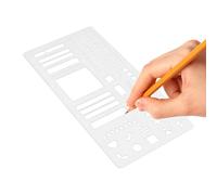 Hitburu Plantillas Para Agenda - Plantillas Para Planificador,Accesorios De Dibujo Para Rotulación Artesanal Planificación Diario Scrapbook