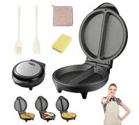 HItianya 2026 New Dual-Zone Electric Omelette Maker, Omlet Maker Non Stick Pan, Family Size Double Sided Omelet Maker with Nonstick Coating & Cool-Touch Handle, Easy Clean