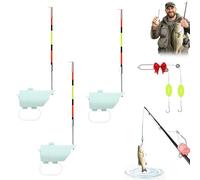 HItianya Alerta de mordida de flotador de pesca nocturna de alta sensibilidad para cañas de pescar, alarma luminosa LED inteligente, alarma de gancho luminoso, sonido impermeable y alerta de luz