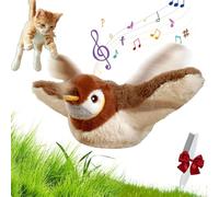 HItianya Flappy Chase, Flappy Bird Cat Toy, Flying Bird Cat Toy, Cat Bird Toy, Flaping Bird Cat Toy with Chirp, Automatic Tapping to Simulate Chirping, Flappychase Interactive Cat Toy for Indoor (B)