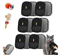 Hitianya - Guante antipelo animal para gatos y perros, cepillo mágico para quitar el pelo de animales, cepillo de aseo electrostático reutilizable para muebles, alfombras, ropa (6 piezas)