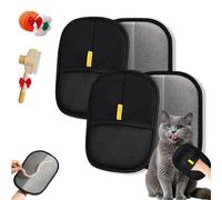 Hitianya - Guante antipelo animal para gatos y perros, cepillo mágico para quitar el pelo de animales, cepillo de aseo electrostático reutilizable para muebles, alfombras, ropa (2 piezas)