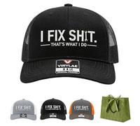 HItianya I Fix Shit Gorra de camionero - Divertida gorra de mecánico y fijador para hombres, regalo humorístico para papá, gorra de béisbol ajustable, a, Talla única