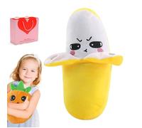 HItianya Interactive Banana Plush Music Toy for Kids, Touch Sensor Stuffed Animal with Built-in Melodies, Soft Sensory Educational Plaything for Toddlers, for Boys and Girls (Banana)
