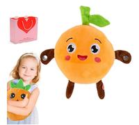 HItianya Interactive Banana Plush Music Toy for Kids, Touch Sensor Stuffed Animal with Built-in Melodies, Soft Sensory Educational Plaything for Toddlers, for Boys and Girls (Orange)