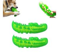 HItianya Slow-Feed Chew & Fetch Crocodile Dog Toy, Juguete de alimentación Lenta con dispensador de golosinas de cocodrilo, Lindos Juguetes masticables de cocodrilo (S * 2)