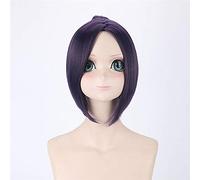 Hitman Reborn Cosplay peluca Corta Púrpura Azul Oscuro Pelo Sintético Kuromu Dokuro Anime Disfraces de Halloween Fiesta Pelucas + Gorra de Peluca Gratis DM064 2