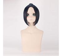 Hitman Reborn Cosplay peluca Corta Púrpura Azul Oscuro Pelo Sintético Kuromu Dokuro Anime Pelucas de Fiesta de Disfraces de Halloween + Gorra de Peluca Gratis 064-1