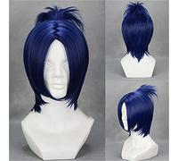 Hitman Reborn! Cosplay Wig Rokudou Mukuro Blue Short Styled Heat-Resistant Fiber Hair Wig For Halloween Party 244A