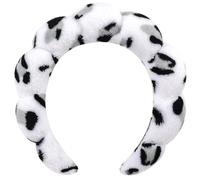 HitModa Diademas de spa para lavarse la cara o el rostro, diadema de maquillaje, diademas para el cuidado de la piel, diadema de leopardo, diadema de lavado facial rosa, diademas hinchadas de