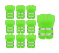 Hitopin Chaleco Reflectante de Alta Visibilidad y Seguridad - 10 Piezas para Corredores, Conductores y Limpiadores