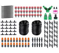 Hitopin Micro Riego Sistema De Riego,30M Kit Riego con Ajustable,Sistema De Riego Por Goteo,Equipo De Riego Automático,Genérico Kit De Riego Por Goteo De,Para Jardín, Invernadero, Terraza o Césped