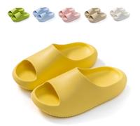 Hitopteu Chanclas para Niños Chanclas de Baño Playa Cómodas Antideslizantes Pantuflas de Verano Amarillo 210 32/33