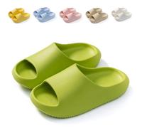 Hitopteu Chanclas para Niños Chanclas de Baño Playa Cómodas Antideslizantes Pantuflas de Verano Verde 210 32/33