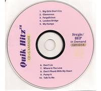 Hits of FERGIE and BLACK EYED PEAS Quik Hitz Karaoke CDG QH-014
