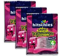 Hitschies Sour Dragon Tongues Berry Mix Vegan 3 x 125 g Fruit Gum