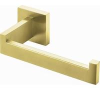 HITSLAM Portarrollos Papel Higiénico Baño Latón Cepillado, 304 Acero Inoxidable, Porta Rollos para La Cocina y El Haño, Portarollos de Papel Higiénico Premium Montaje en Pared (Cuadrado)