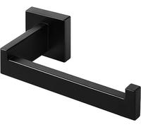 HITSLAM Portarrollos Papel Higiénico Baño Negro, 304 Acero Inoxidable, Porta Rollos para La Cocina y El Haño, Portarollos de Papel Higiénico Mate Premium Montaje en Pared (Cuadrado)