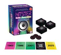 Hitster Battle of The Generations - Juego de Mesa de Fiesta Musical con 420+ Canciones a lo Largo de los años, 3 épocas de Vinilo a Cassette y Streaming - Cuestionario Conectado a la aplicación para
