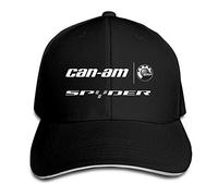 hittings Can AM SPYDER Logo Snapback Hats/Gorra De Béisbol Hats/Peaked Black