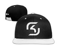 hittings okgoo SK Gaming Logo Adjustable Snapback Hats/Gorra De Béisbol Hats/Hip Hop White