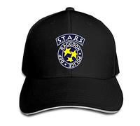 Hittings Residentevil Resident Evil S.T.A.R.S Logo Flex Baseball Cap Black Black