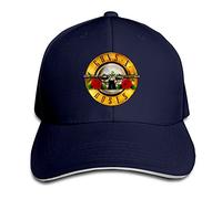 Hittings TopSeller Unisex Guns N Roses Logo Adjustable Peaked Baseball Caps Hats Navy